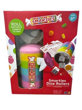 Smarties Dice Rollers Board Game Ages 6+ Strategy & Probability Game For 2-4 Pla